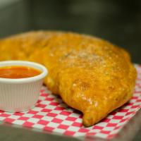 Chicken Supreme Calzone · Cheese with grilled all white meat chicken, onions, mushrooms and bell peppers.
