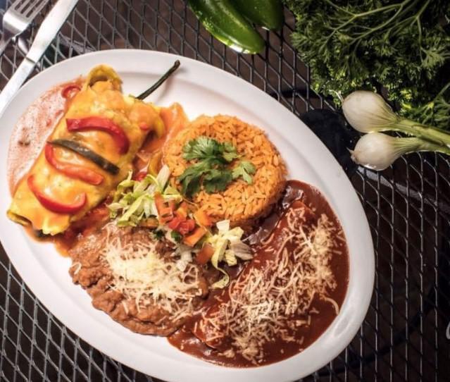 El Grande Platter · Choose 2 Items: Chili Relleno, Tamale, Enchilada or Grande Taco. Served with Rice and choice of Beans. 