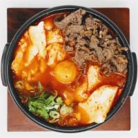Bulgogi Sundubu Jjigae(불고기순두부찌개) · Beef Bulgogi Soft Tofu Stew.