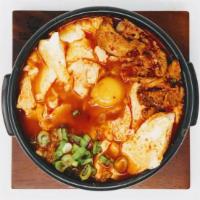 Dwaeji Sundubu Jjigae(돼지순두부찌개) · Pork Bulgogi Soft Tofu Stew.