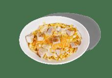 Pasta Bowls - Signature Recipes - Fettuccini Alfredo with Chicken · Contains: Fettuccini, Alfredo, Shredded Parmesan