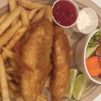 8. Fish and Chips · Thinly sliced and crispy.  