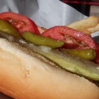 (2) Hot Dog Special · Specify Chicago style (add sport peppers?) or your choice of toppings. Includes small fry or...