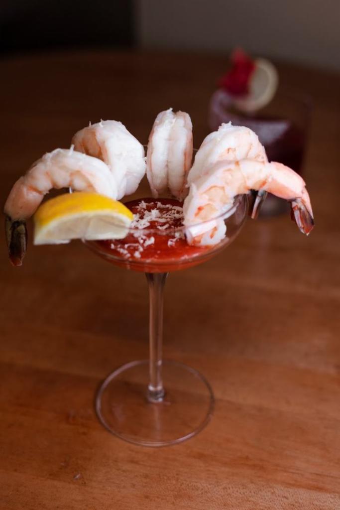 Shrimp Cocktail · 5 wild jumbo shrimp, cocktail sauce, lemon