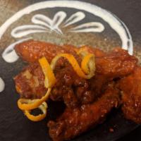 (D) Fire Cracker Chicken Wings · Ghost Chili Marinade Chicken Wings, Zesty Soy Masala