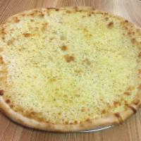 Traditional Garlic Pizza · Baked in a stone oven.