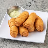 6 Piece Tequenos · Bread dough filled with cheese.