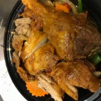 Crispy DUCK Basil sauce กะเพราเป็ด · Sauteed onions, stringbean,carrot,bell peppers in spicy basil sauce. Served with jasmine ric...