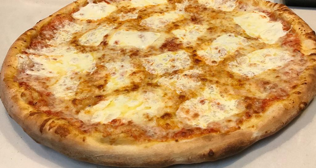 Cheese Pizza Pie · Premium Qaulity Wisconsin Mozzarella and Italian Tomato Sauce