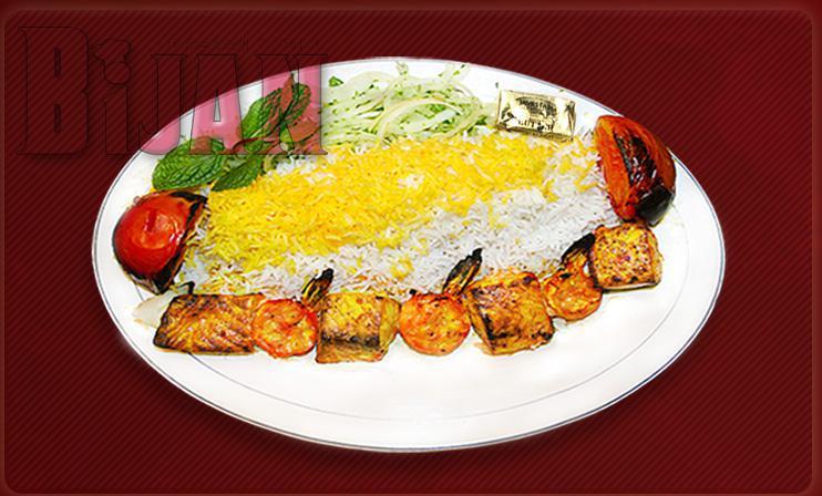 42. Grilled Seafood Combo · Combination of fresh salmon fillet and tender glazed jumbo shrimp and grilled to perfection.