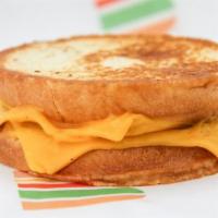 Grilled Cheeze. · Great for kids! 2 slices of plant-based American cheese melted gooey between an inside-out t...