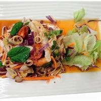 Grilled Shrimp Salad · Grilled shrimp with spicy lime sauce.
