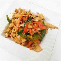 Spicy Bamboo Shoot · Choice of meat, bamboo shoot, garlic, chili, bell pepper and basil. 