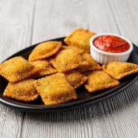 Toasted Cheese Ravioli ·  Served with a side of marinara.