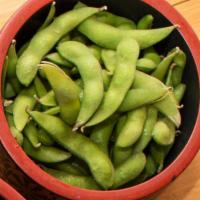 Edamame · steamed Japanese soybeans with salt