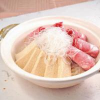 酸菜白肉 Preserved Cabbage with Pork Soup · 