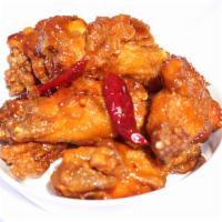 Chicken Wings · 5 pieces. Korean style seasoning.