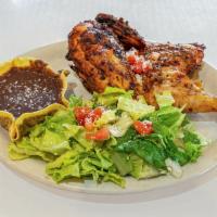 Achiote-Roasted Chicken Platter · Bone-in chicken marinated in our signature achiote-lime marinade, grilled to perfection and ...