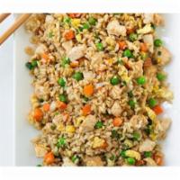 CHICKEN FRIED RICE · Aromatic basmati rice mixed with chicken & spices