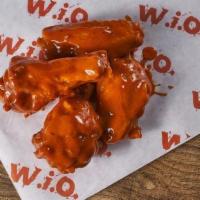 Wings - Classic (6) · Fresh, all-natural chicken wings, cooked crispy and tossed in your choice of flavor. Served ...