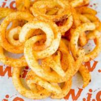 Curly Fries · Crispy seasoned fries tossed in or classic fry seasoning or any WIO dry rub. Simply irresist...
