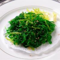 3. Seaweed Salad · Marinated seaweed with sesame oil and seed.