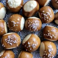 Pretzel Bites with Beer Cheese · A fun shareable way to enjoy warm, soft, bite-size pretzels with craft beer cheese dip.
