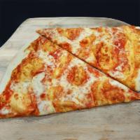 Cheese Pizza · Tomato sauce, mozzarella cheese and basil margherita.