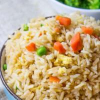 46. Fried Rice · Pan-fried rice with your choice of veggie, tofu, beef, chicken or pork. 