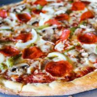 Classic Pizza (12'') · Pepperoni, sausage, mushrooms, peppers and onions.