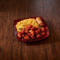C8. General Tso's Chicken Combination Platter · Spicy.