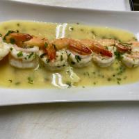 Garlic Shrimp · Shrimp in garlic with white wine and parsley.