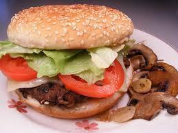 1/3 lb. Mushroom and Swiss Burger · 