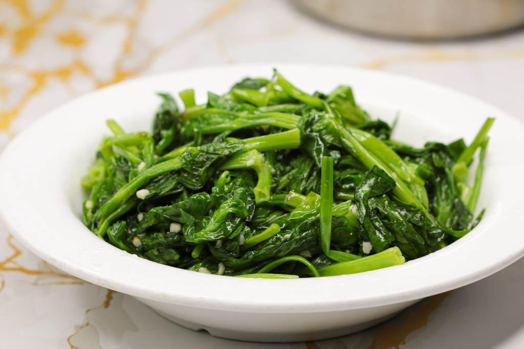 Sauteed Garlic Pea Shoots · Vegetarian. Family size. Ala Carte.

Not an accurate order size. This picture is only to help you see what it looks like 
