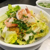 67. Cold Noodles - Mi Kho  · Mixed egg noodles in special house sauce, lemon, lettuce, chives, bean sprouts, jalapeno wit...