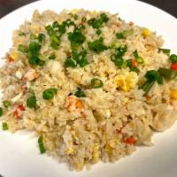 69. Garlic Fried Rice  · Garlic, mixed veggies, Choose your protein
Choice of chicken, beef, tofu, or shrimp. 