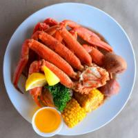 Snow Crab Clusters · Seasonal item. 1 lb. total served with corn and potatoes.
