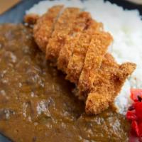 Katsu Curry Set Meal · Japanese curry and pork cutlet over rice. The curry includes beef, grated onion, carrot, mus...