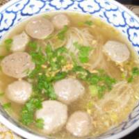43. Beef Noodles Soup with Beef Meatball · 