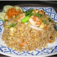 66. Traditional Thai Fried Rice · Tasty rice is stir-fried with egg, onion, carrot and broccoli. Choice of beef, pork, chicken...