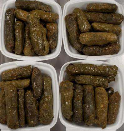 Grape Leaves  · stuffed with rice and meat