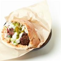 Impossible Kebab Pita · The Impossible Kebab is Chef Einat's vegan take on a classic Mediterranean kebab. The Imposs...