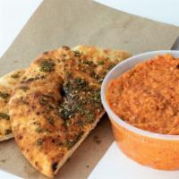 Red Pepper Babaganoush + Za'atar Pita · NEW!  Our babaganoush has been upgraded! 
Now VEGAN, made with tahini and not mayonnaise, we...