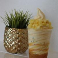 Dole Whip Float · Choice of pineapple juice or P.O.G. juice (passion fruit, orange & guava).