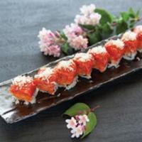 New York Roll · Spicy yellowtail and crunch topped with spicy tuna and crunch.