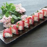 Sweet Heart Roll · Spicy lobster and crunch topped with tuna.