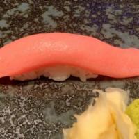 Fatty Tuna · Sushi 1 piece and sashimi 2 pieces.