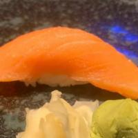Smoked Salmon · Sushi 1 piece and sashimi 2 pieces.