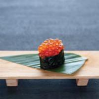 Ikura · Sushi 1 piece and sashimi 1 piece.