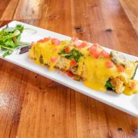 Healthy Choice Omelette · 3 egg omelette cooked with mozzarella cheese topped with mushrooms, green peppers, onions, t...